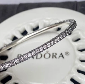 Authentic Pandora Twinkling Forever Bangle #590511CZ - Picture 1 of 5