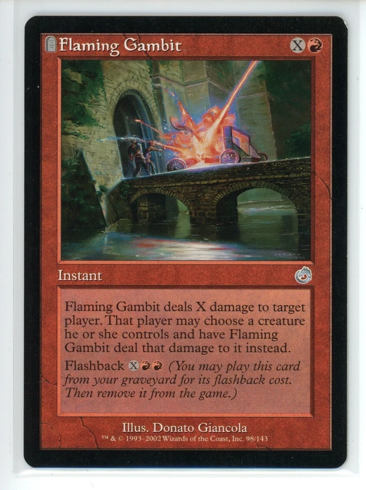 FLAMING GAMBIT Torment #98 TOR(NM)(MTG) - Image 1 of 1