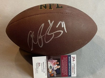 DENVER BRONCOS- CHAMP BAILEY AUTOGRAPH WILSON NFL FOOTBALL JSA CD05114 - Image 1 of 4