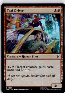 Magic The Gathering Taxi Driver Foil Spider-Man 0097 Trading Card TCG MTG - Picture 1 of 7