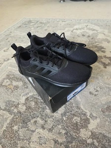 Neu Größe 8,5 Adidas QT Racer 2.0 Damen schwarz Mesh-Obermaterial leicht Schnürung niedrig - Bild 1 von 6
