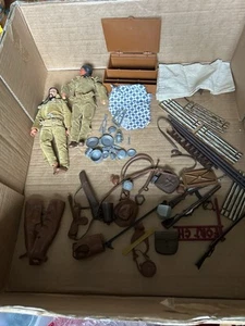 Lone Ranger Figure Prairie Wagon Spare Parts Accessories Marx Tonto Bundle Lot - Picture 1 of 9
