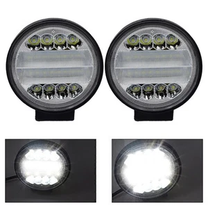 2x Round 24LED Working Light Spot Lamp DRL for Truck Off-road 4WD SUV Acc - Picture 1 of 6