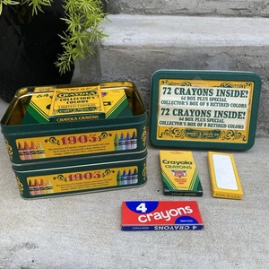 Vintage Crayola Collector’s Colors Limited Edition 72 Buntstifte Dose 1991 x2 - Bild 1 von 9