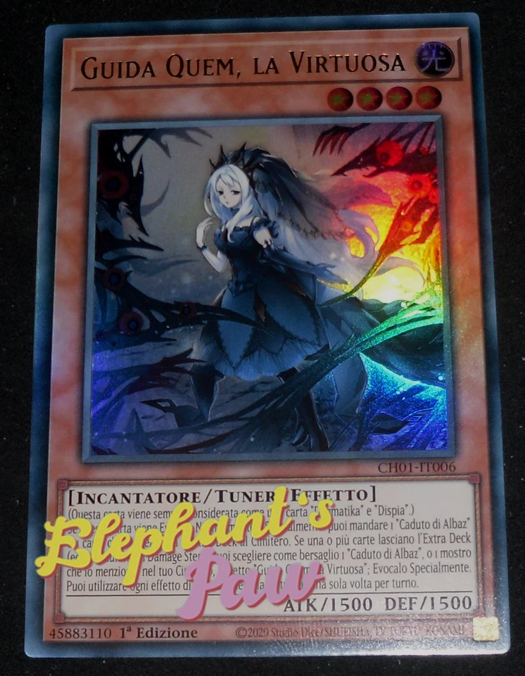 Yugioh - Guida Quem la Virtuosa ULTRA RARA - CH01-IT006 1° Edizione - Immagine 1 di 1