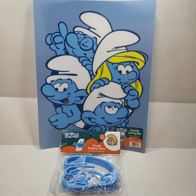 蓝精灵厨房主题切碎垫和硅胶蛋模 — 第 1/4 张图片