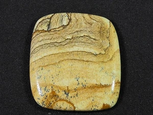 61Cts. Natürliches Bild Jaspis Achteck Heilung Schmuck Edelstein 32 x 38 x 05 mm - Bild 1 von 5
