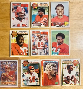 Vintage Topps Trading Cards Lot Atlanta Falcons VG-EX 1970's - '80's - Picture 1 of 2