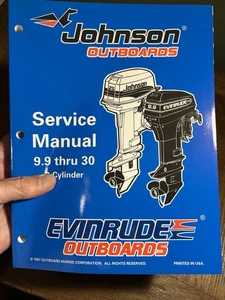 1998 EC OMC Johnson Evinrude 520204 Service Manual 9.9-30 2-cylinder motors NEW - Picture 1 of 13