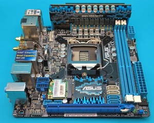 ASUS P8Z77-I DELUXE LGA1155 MINI-ITX MOTHERBOARD Z77 DDR3 WIFI BOXED FREE SHIP - Picture 1 of 4