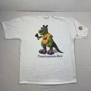 Camiseta De Colección Disney Dinoland Adulto XL Blanca Animal Kingdom Tourisaurus Rex - Imagen 1 de 12