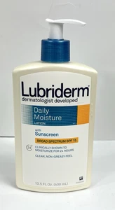 Lubriderm Lozione Idratante Quotidiana Idratante con PROTEZIONE SOLARE SPF 15 Fuori Produzione - Foto 1 di 4