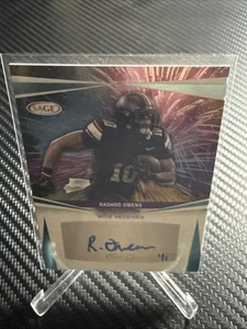 2025 Sage - Gold Auto - Autograph - Rashod Owens True #1/1  🔥(Oklahoma State) - Imagen 1 de 5