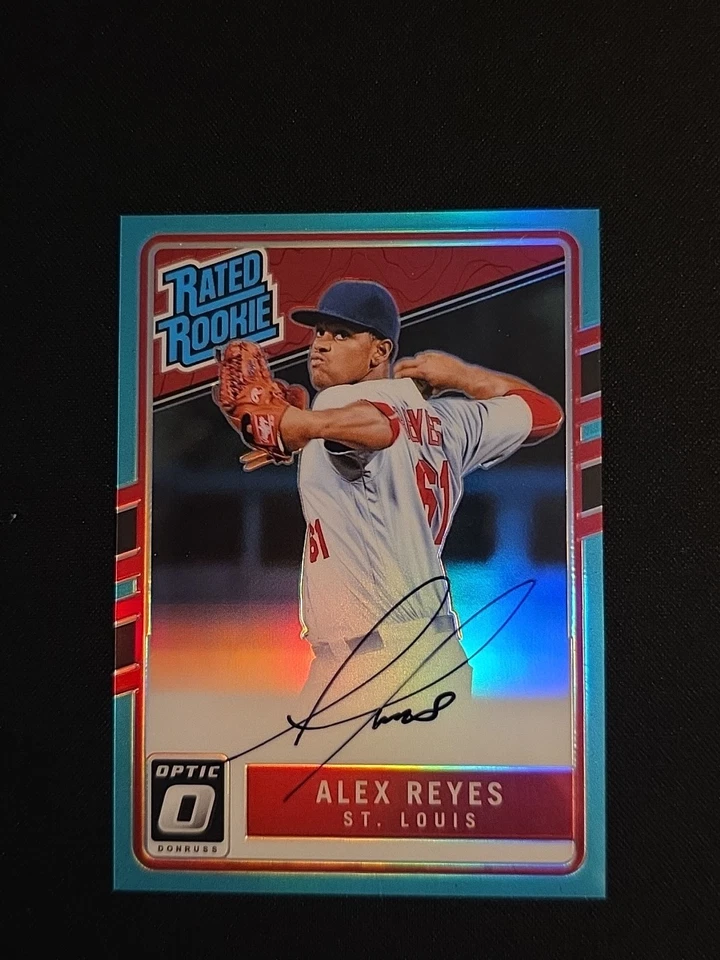 2017 Donruss Optic Alex Reyes *ON CARD* Aqua /125 Rated Rookie Auto - Image 1 of 4