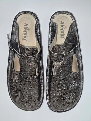 Zuecos cómodos Alegria ALG-511 bronce cuero en relieve EU 42 US 11 zapatos para mujer” Foto 1 de 4
