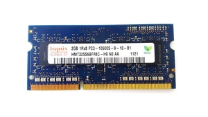 Hynix 2GB PC3-10600S DDR3 SDRAM 204pin 1333MHz Laptop Memory HMT325S6BFR8C-H9 - Picture 1 of 1