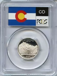 :2006-S S25C WASHINGTON COLORADO QUARTER PCGS PR 70 DCAM SILVER RARE R3 TOP-POP - Picture 1 of 2