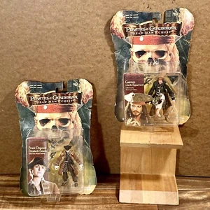 Pirates of the Caribbean Action Figures Captain Jack Sparrow & Elizabeth Swann - Picture 1 of 7
