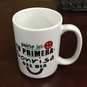 Quiero Ser Tu Primera Sonrisa Mug Cup Gift Celebration present friends - Picture 1 of 1