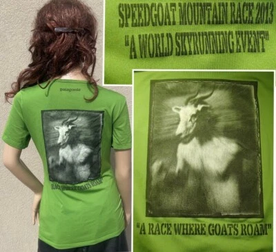 复古 PATAGONIA Capilene 衬衫 SPEED GOAT UTAH 超步赛真丝女式 S — 第 1/4 张图片