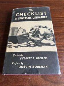The Checklist of Fantastic Literature (First Edition) 1948 Sci Fi Fantasy DJ - Picture 1 of 16