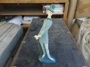 Vintage Depose Geschäftsfrau Figur Italien Deko Hut Sammlerstück weibliche Kunst - Bild 1 von 11