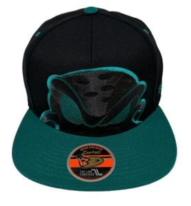 Zephyr NHL RARE Anaheim Ducks "Masked" Flat Bill SnapBack Hat BRAND NWT - Picture 1 of 5