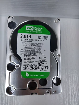 Western Digital WD Green WD20EADS 2TB 3.5" Hard Drive - Image 1 of 4