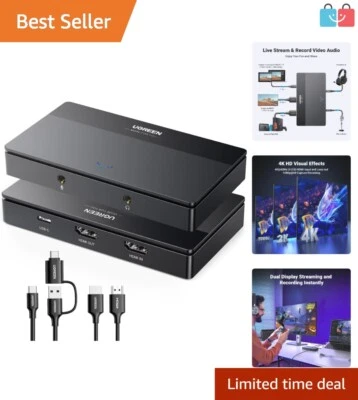 High-Performance 4K Capture Card with 1080P 60FPS Support for Streaming - Image 1 of 4