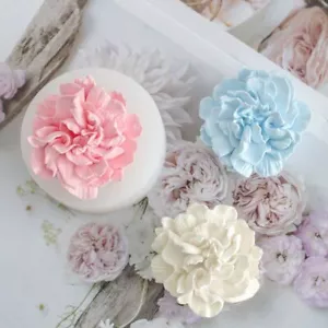 1pc Silicone Flower Soap Molds Floral Rose Plaster Mold Molding Craft Accessorie - Picture 1 of 12