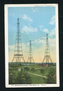 Estación Inalámbrica de Estados Unidos Fort Meyer Virginia Postal Radio Naval - Imagen 1 de 3