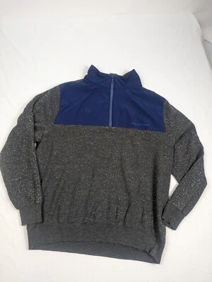 Vineyard Vines Men’s Active Merino Wool Blend 1/4 Zip Pullover Large Blue Gray - Image 1 of 4