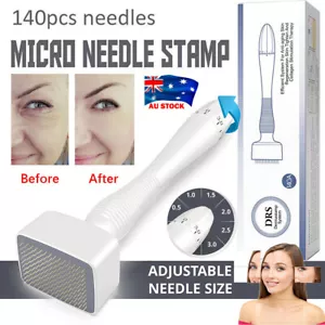 Needle Derma Roller Stamp Microneedle Skin Care Wrinkle Therapy Anti Ageing Kit - Picture 1 of 17