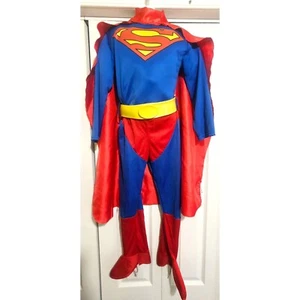 Rubie's Superman Muscle Costume Boy SM DC Comics Superhero Halloween Cape READ - Picture 1 of 9