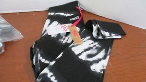 JUSTICE~BLACK DYE EFFECTS LEGGINGS PANTS~Girls Small 7/8~NWT - Picture 1 of 3