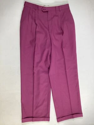 Pantalones de vestir magenta rosa sin marca para hombre talla 32x29 usados en excelente estado Foto 1 de 3