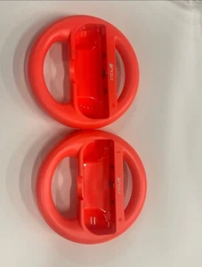 2 Pack Racing Steering Wheel For Nintendo Switch Joy-Con Controller Handle Grip - Picture 1 of 3