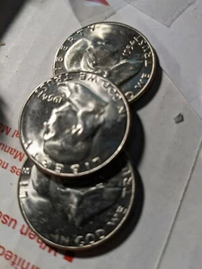 Medio dólar Franklin 1954-S medio BU++ sin circular, 1 moneda de rollo (cada una) - Imagen 1 de 3