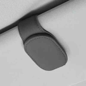 Auto Brillenhalter gute Qualität Clip magnetisch Sonnenbrille Halterung Grau - Bild 1 von 3