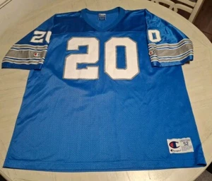 Vintage Champion Detroit Lions Barry Sanders #20 Jersey Size 52 (2xl) - Picture 1 of 5