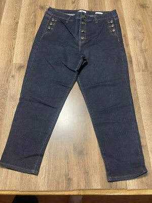 Sofia Vergara Jeans, Women's Size 14, Blue, Denim, ROSA Curvy Crop, Button Fly - Image 1 of 4