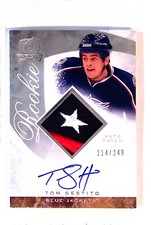 08-09 UD Upper Deck The Cup  Tom Sestito  /249  Rookie  Patch  Auto 3 color
