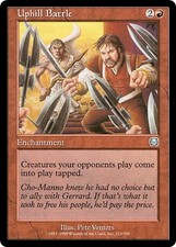 2 UPHILL BATTLE ~mtg EX/VLP Mercadian Masques Unc x2