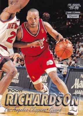 1997-98 Fleer Traditions CRYSTAL Pooh Richardson #124 - Clippers - Image 1 of 2