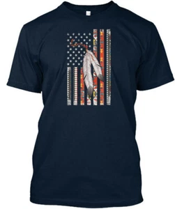 Camiseta Premium Veterano Nativo Americano Hecha en EE. UU. Talla S a 5XL - Imagen 1 de 1
