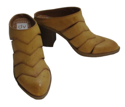 NUEVO Zapatos sin cordones Diane Von Furstenberg para mujer 7,5 M de cuero sintético color tostado Foto 1 de 4