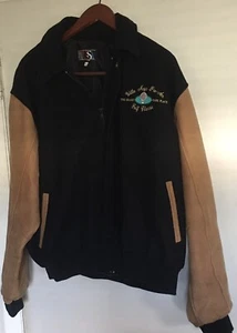 Vintage Willie Mays Varsity Golf Jacket Trimmed In Leather One Of A Kind Black - Picture 1 of 23
