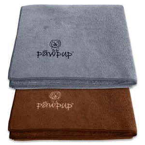 PAWPUP Dog Towel 100cm x 60cm Super Absorbent Microfiber Pet Towel (Pack of 2)