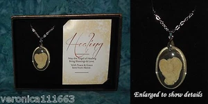 Healing Blessings Engel Halskette NEU verpackt inspirierend Harz Anhänger 18" Kette - Bild 1 von 5