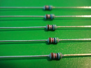 Resistor 0.5 Watt Metal Film Mini Resistors 75k ohm 1% (5) Canada - Picture 1 of 1